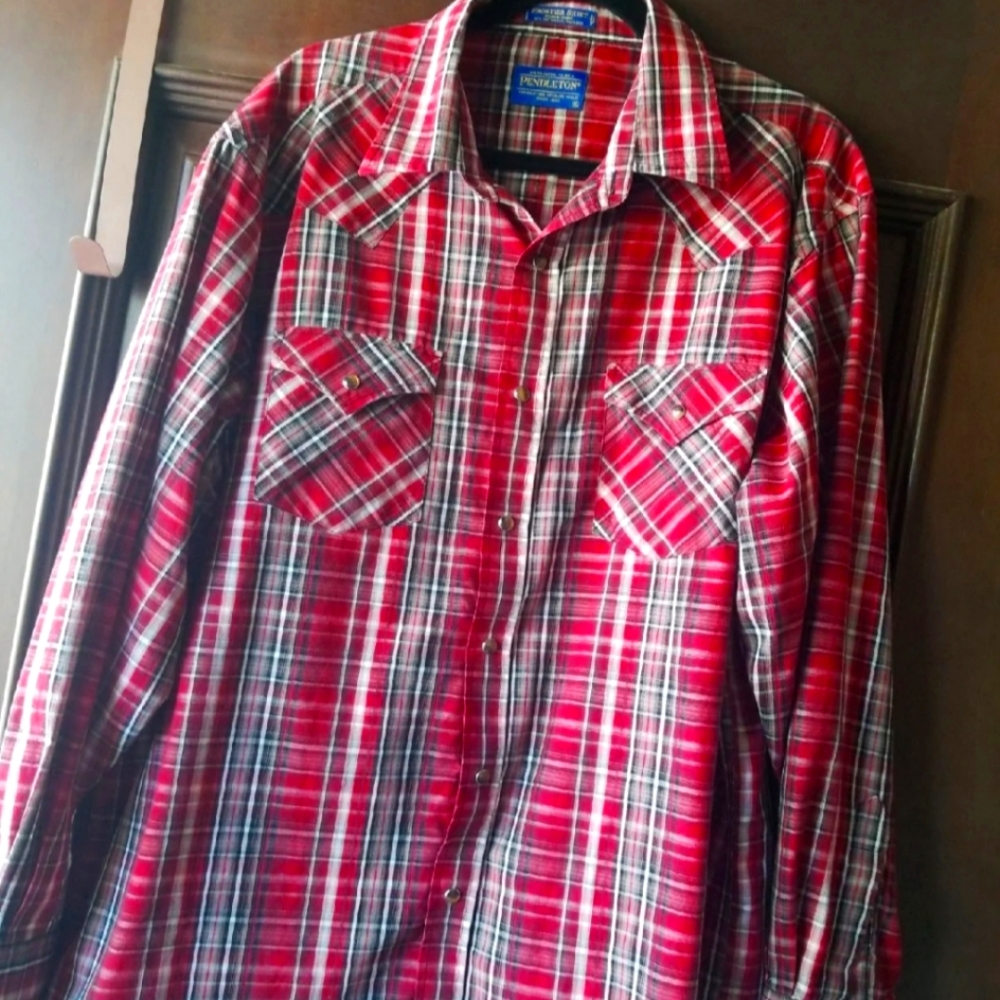 Vintage western cut Pendleton dress shirt